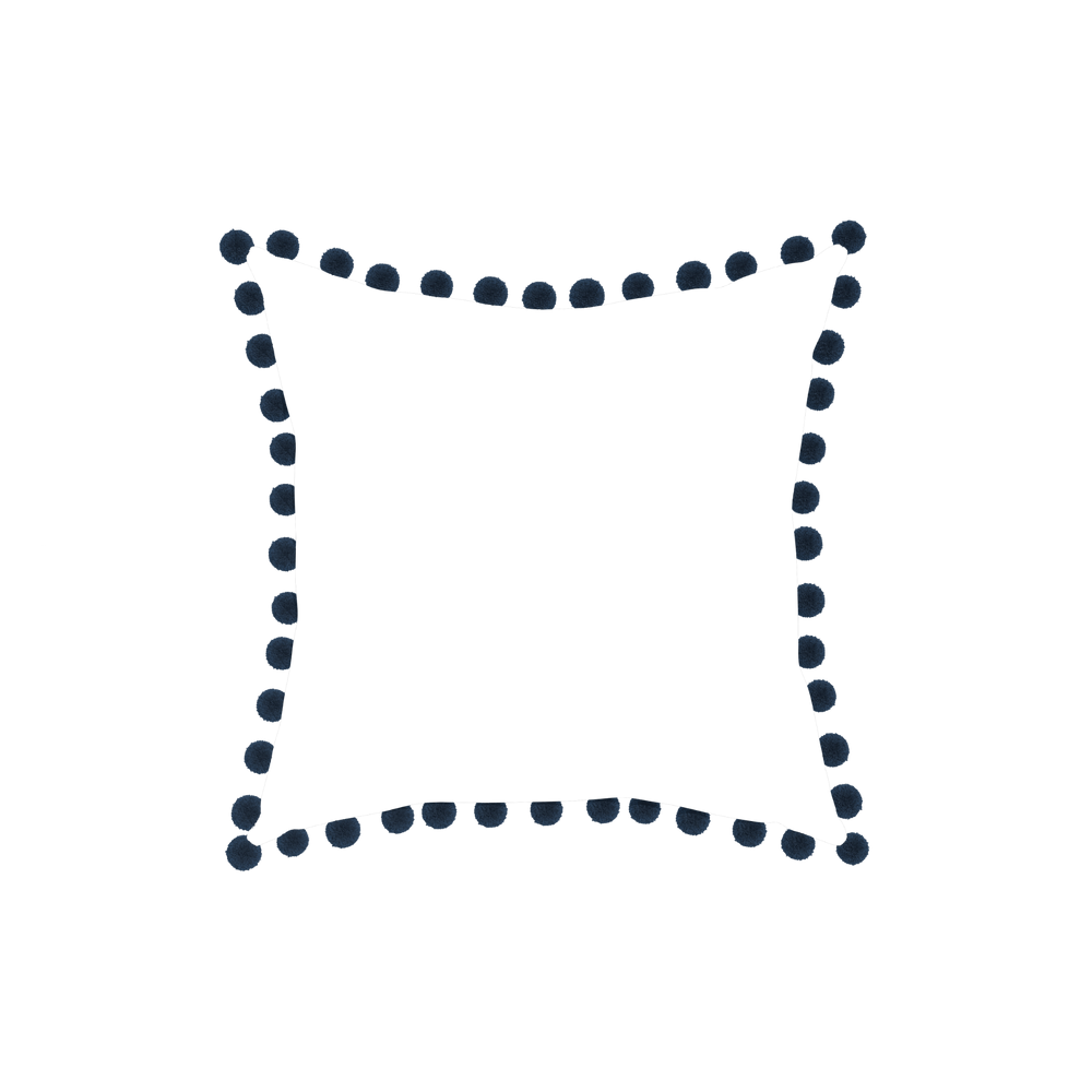 18-square ruby moss custom pillow with c on white background