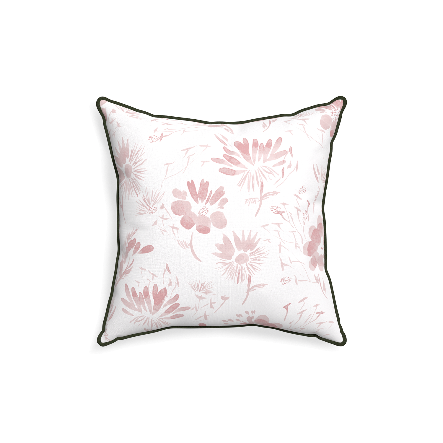 18-square blake custom pink floralpillow with f piping on white background