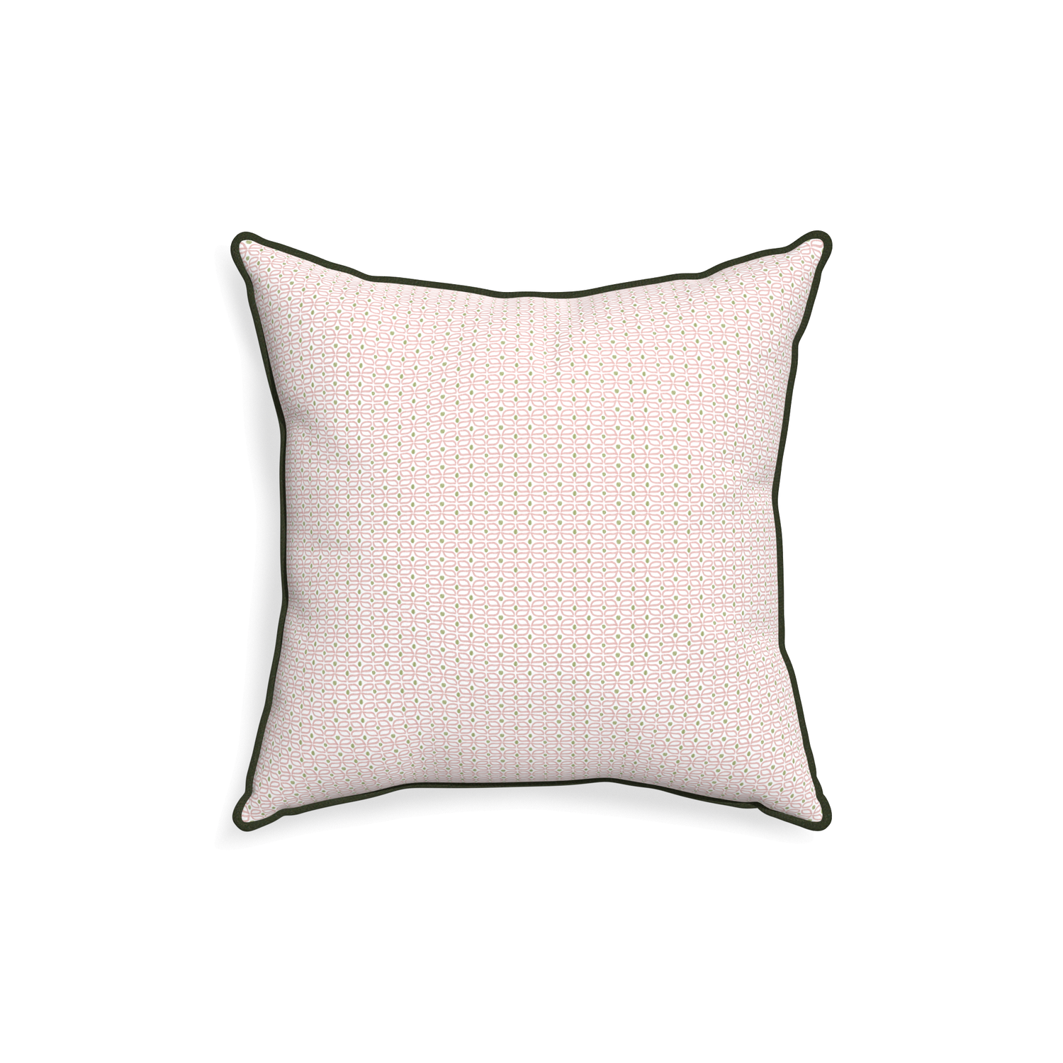 18-square loomi pink custom pink geometricpillow with f piping on white background