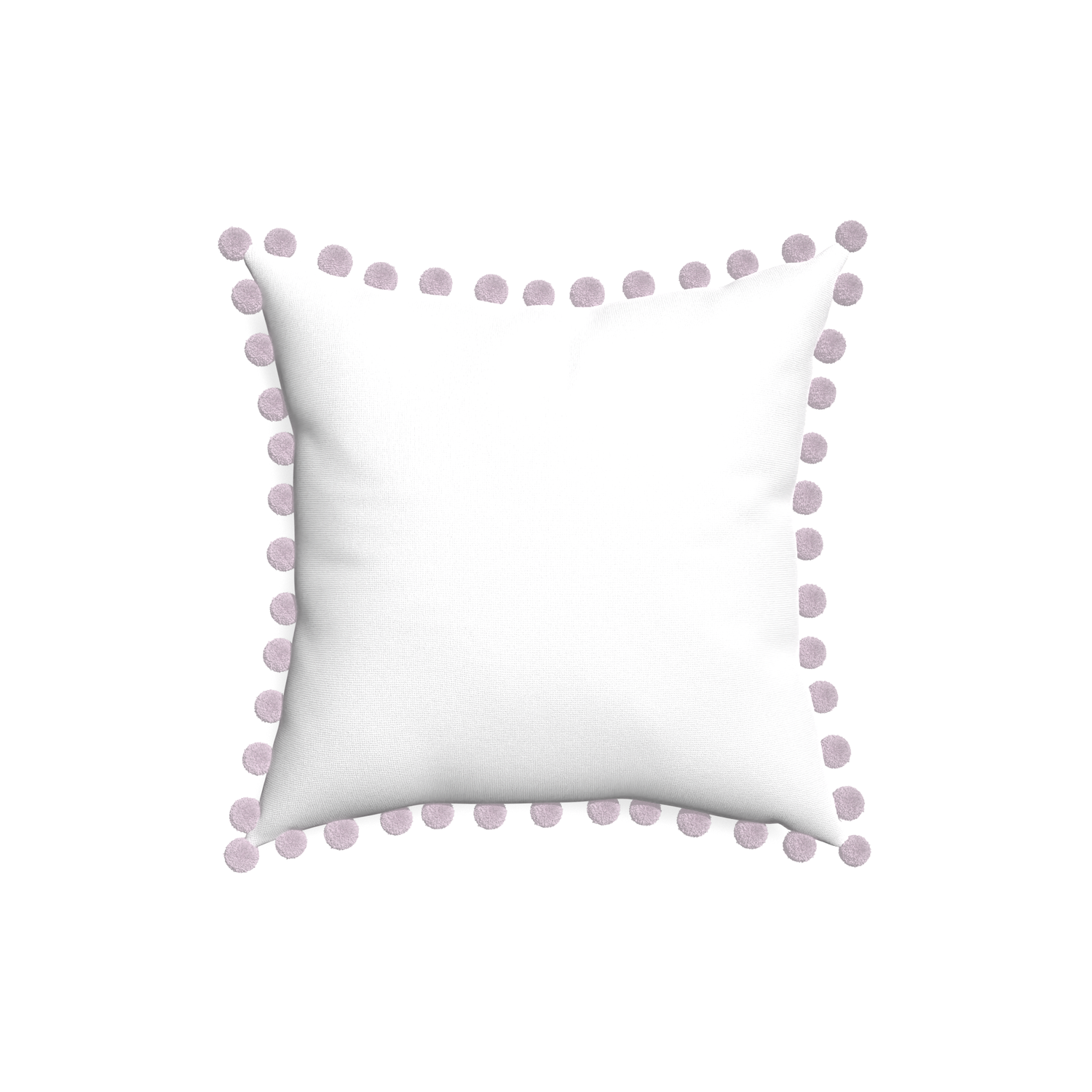 18-square snow custom white cottonpillow with l on white background