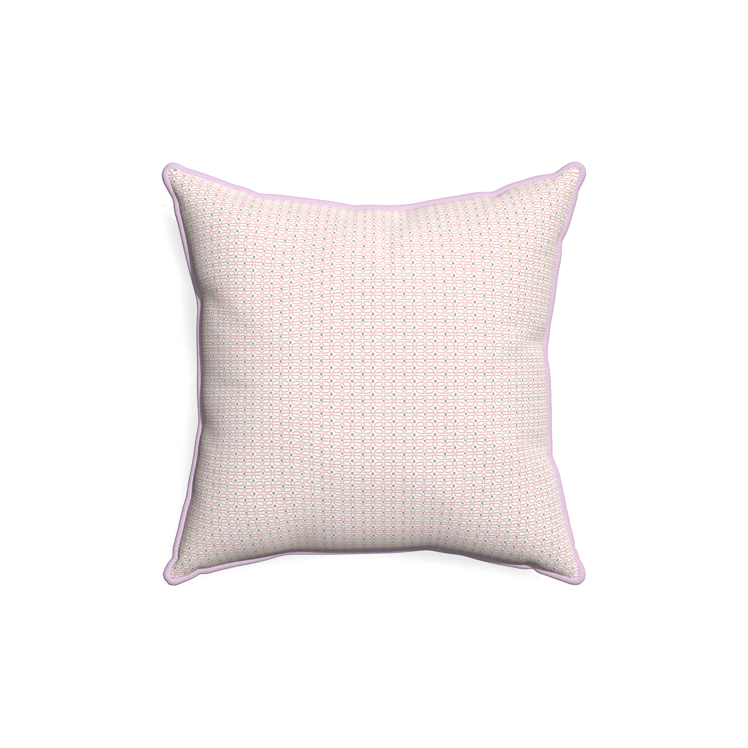 18-square loomi pink custom pink geometricpillow with l piping on white background