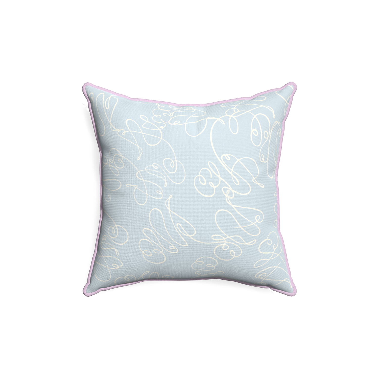 18-square mirabella custom powder blue abstractpillow with l piping on white background