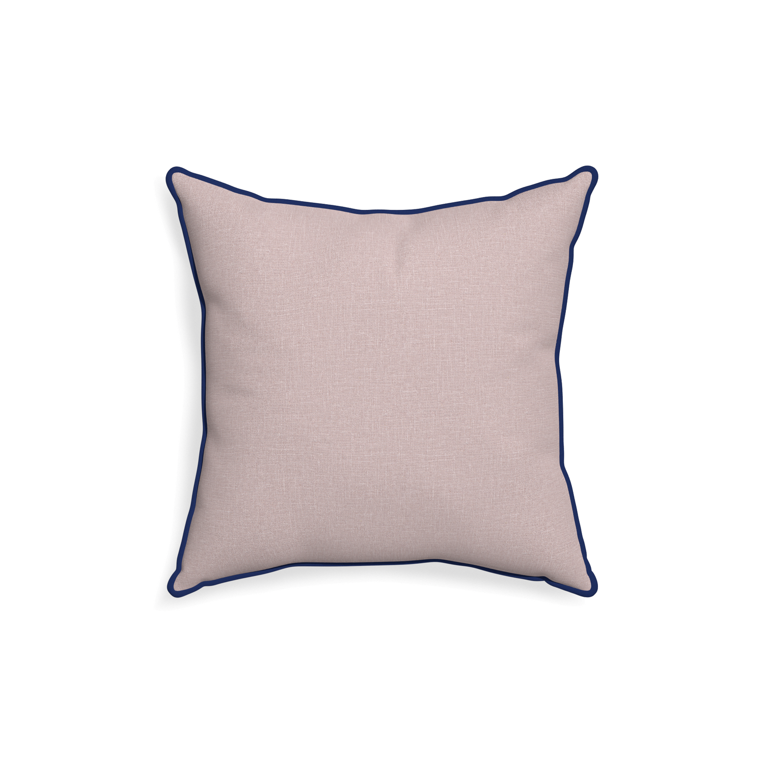 18-square orchid custom mauve pinkpillow with midnight piping on white background