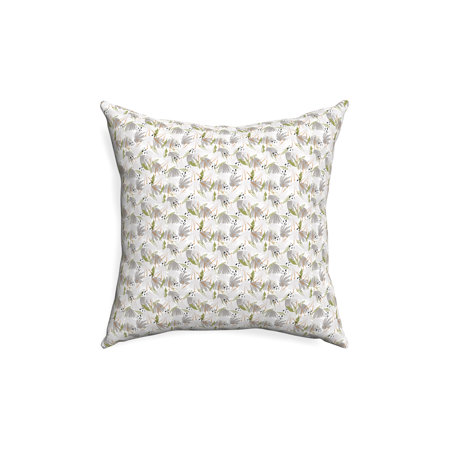 18-square eden grey custom grey floralpillow with none on white background