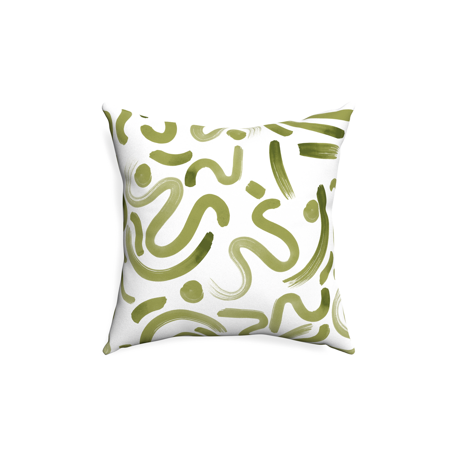 18-square hockney moss custom moss greenpillow with none on white background