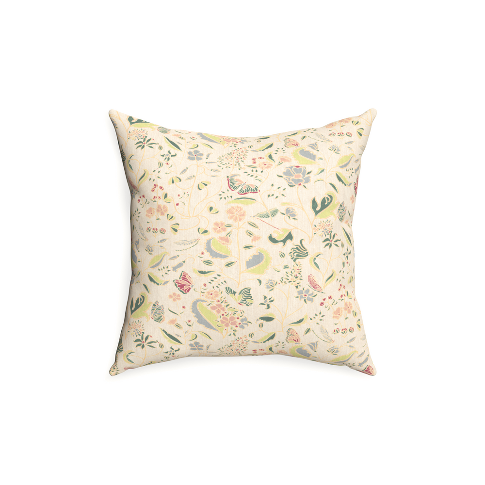 18-square gemma pear custom pillow with n on white background