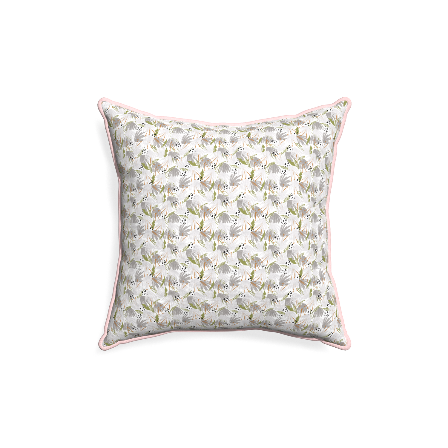 18-square eden grey custom grey floralpillow with petal piping on white background