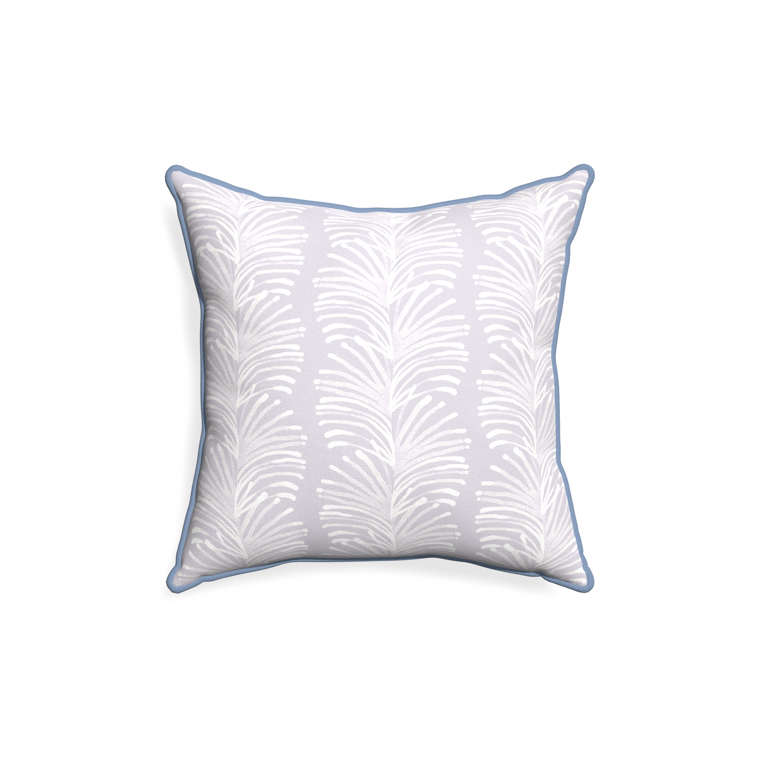 18-square emma lavender custom lavender botanical stripepillow with sky piping on white background