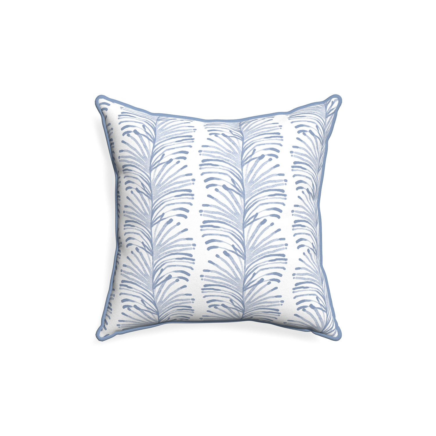 18-square emma sky custom sky blue botanical stripepillow with sky piping on white background