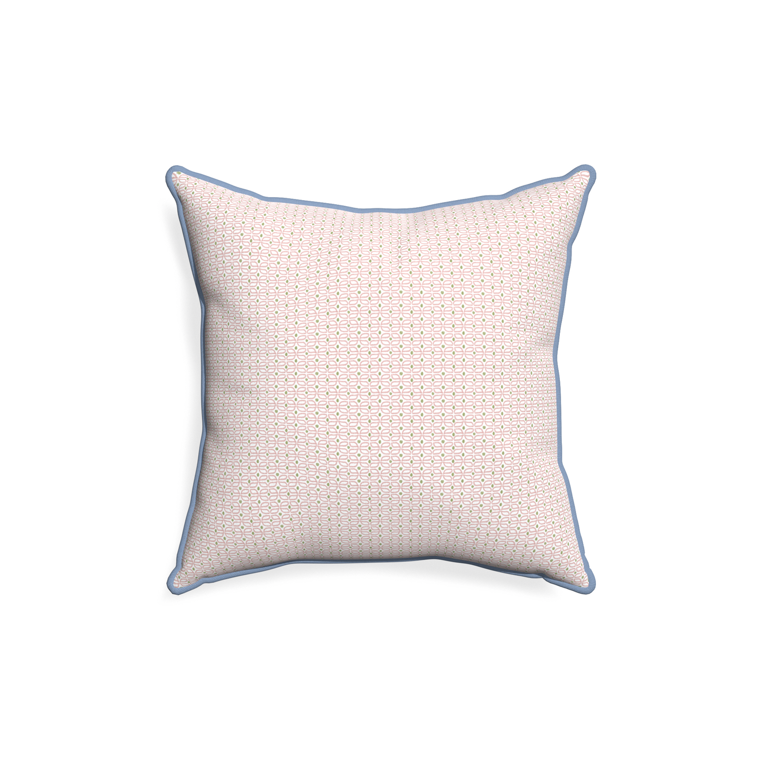 18-square loomi pink custom pink geometricpillow with sky piping on white background