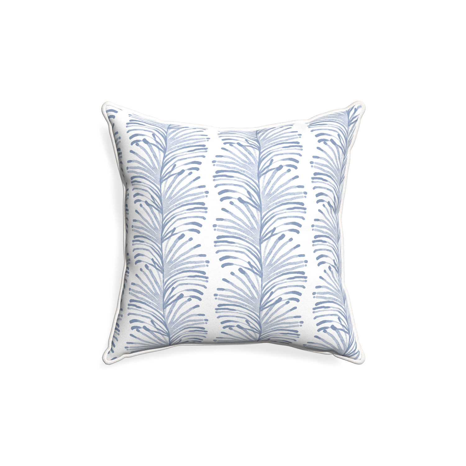 18-square emma sky custom sky blue botanical stripepillow with snow piping on white background