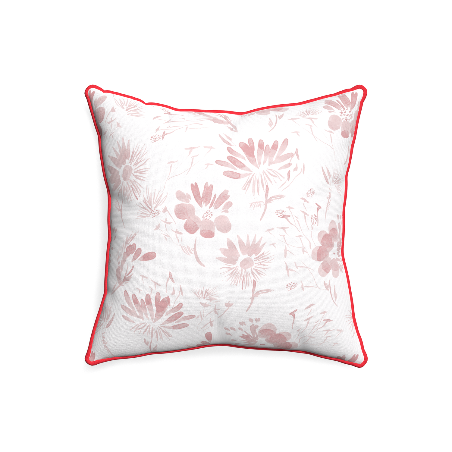 20-square blake custom pink floralpillow with cherry piping on white background