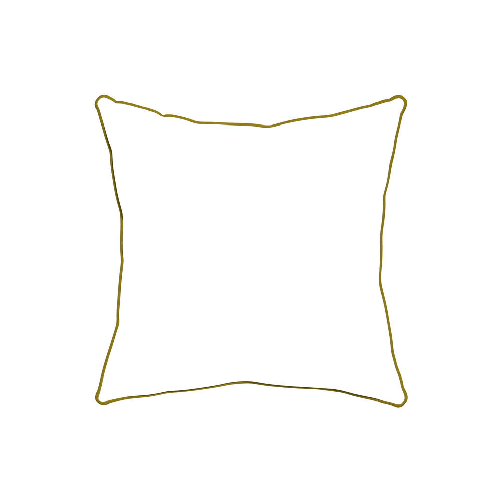 20-square lulie eggshell custom pillow with c piping on white background