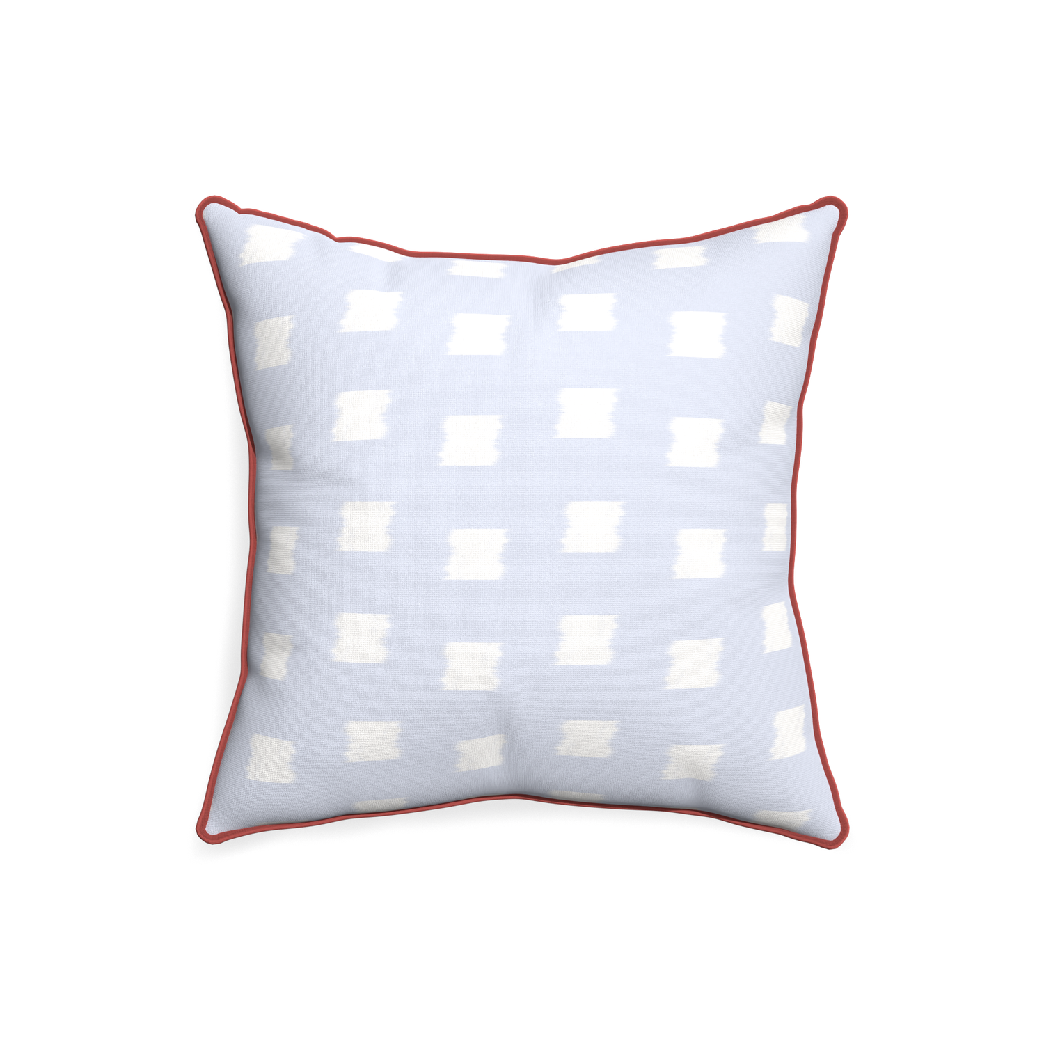20-square denton custom sky blue patternpillow with c piping on white background