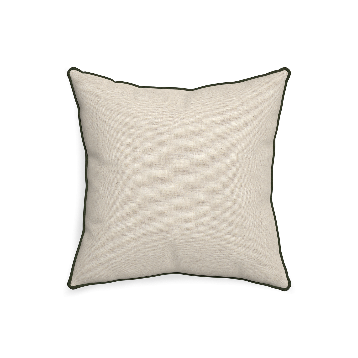 20-square oat custom light brownpillow with f piping on white background