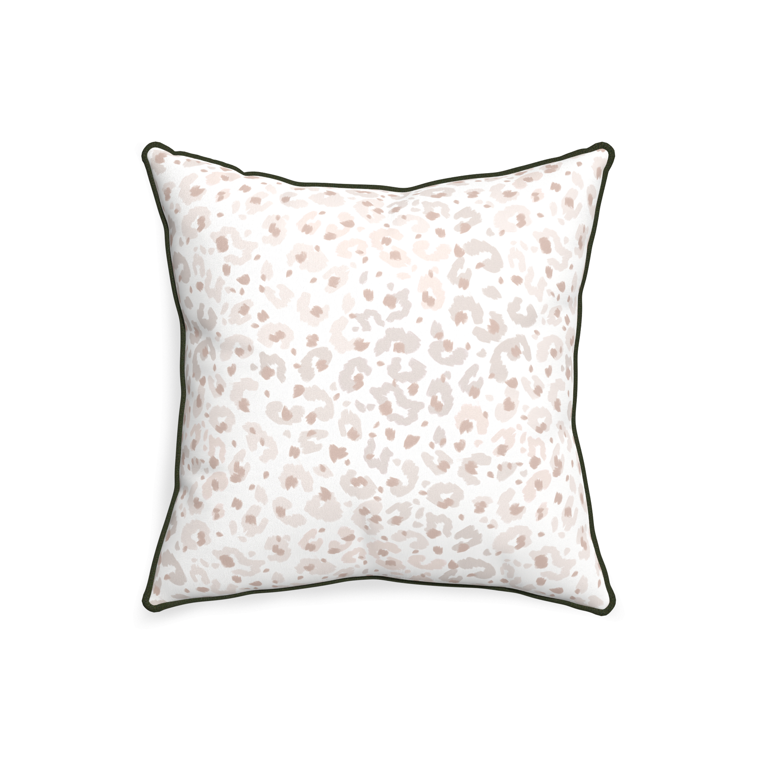 20-square rosie custom beige animal printpillow with f piping on white background