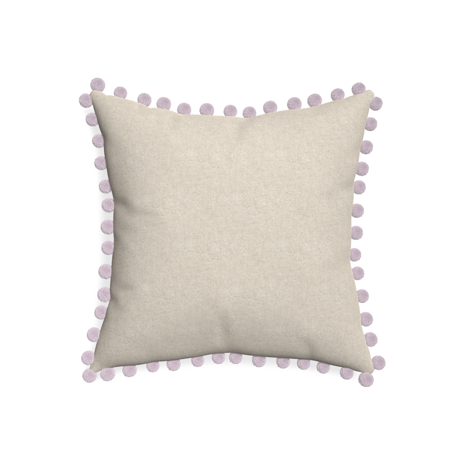 20-square oat custom light brownpillow with l on white background