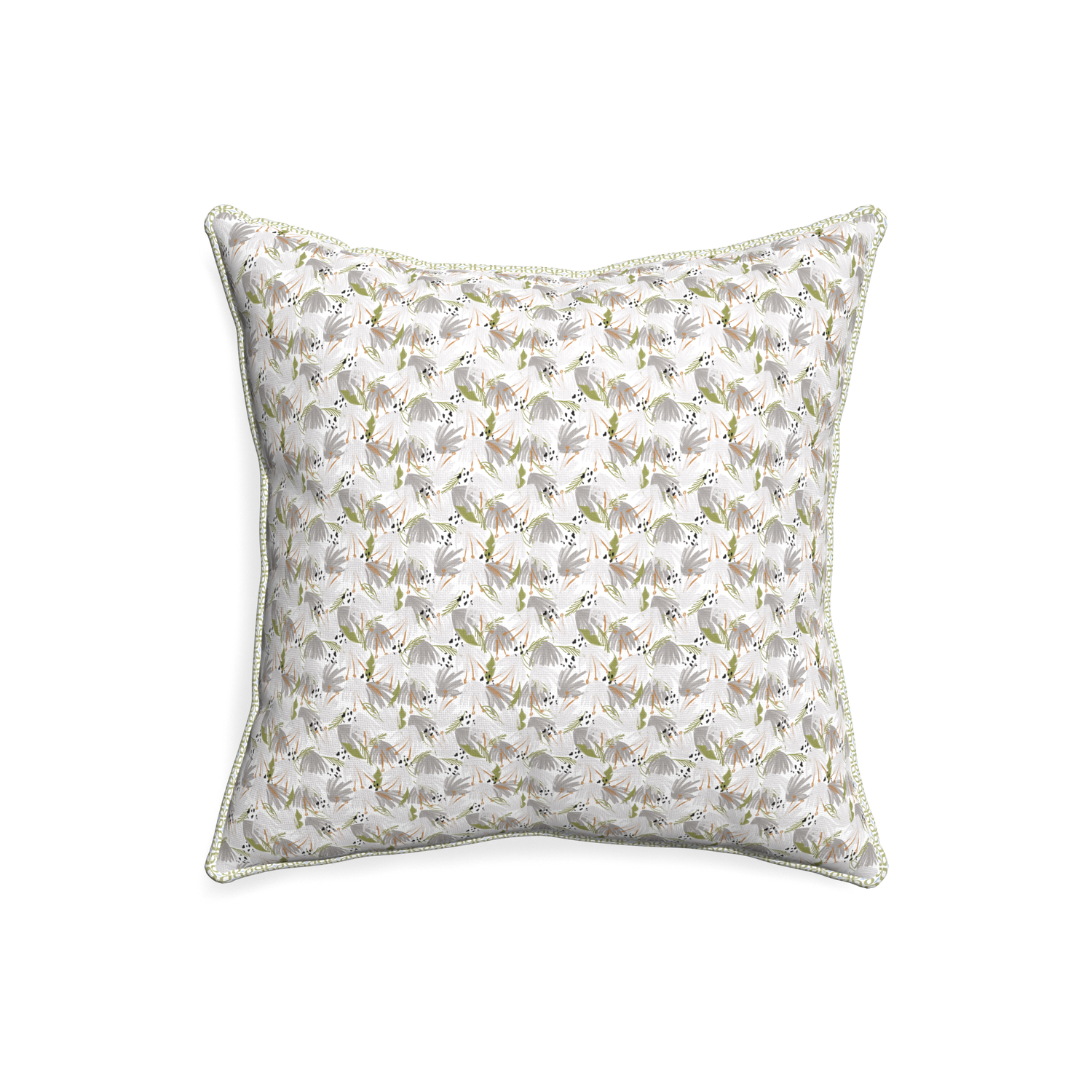 20-square eden grey custom grey floralpillow with l piping on white background