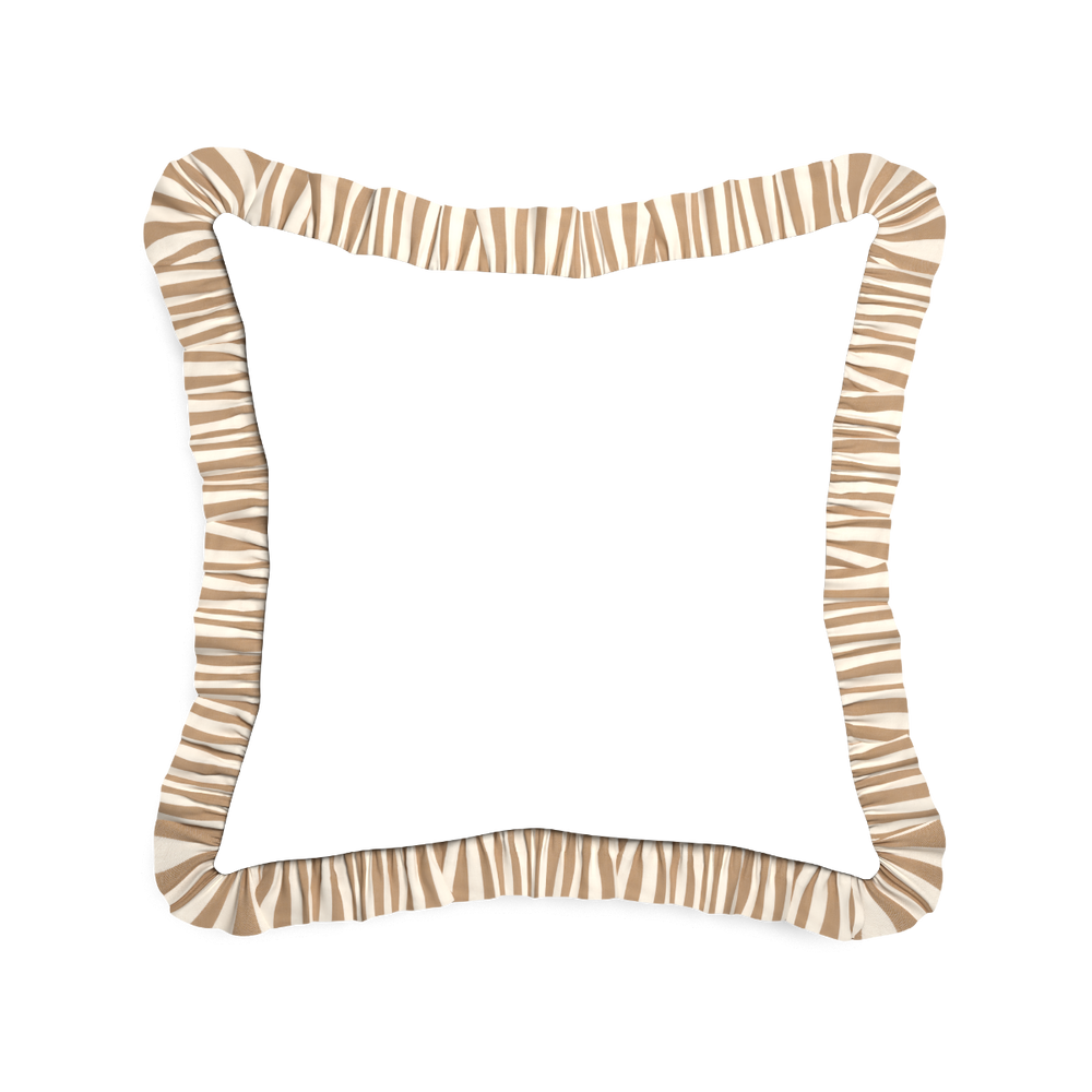 20-square ruby moss custom pillow with l on white background