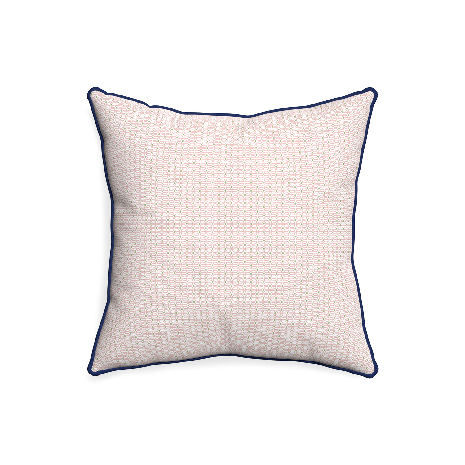 20-square loomi pink custom pink geometricpillow with midnight piping on white background