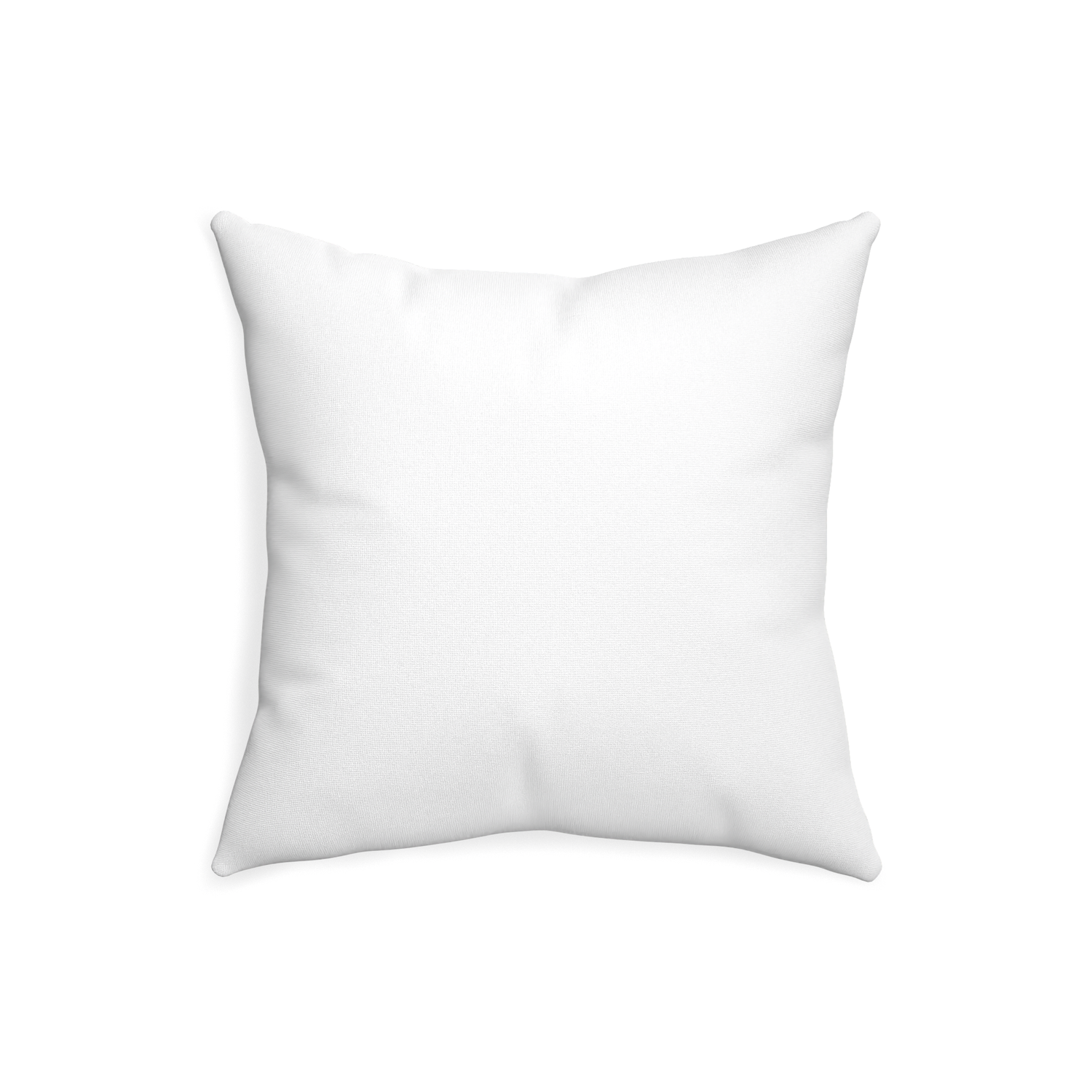 20-square snow custom white cottonpillow with none on white background
