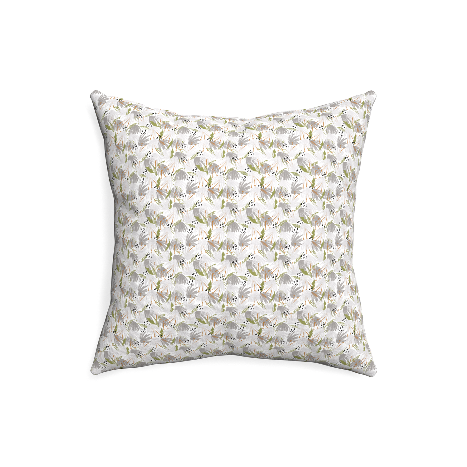20-square eden grey custom grey floralpillow with none on white background