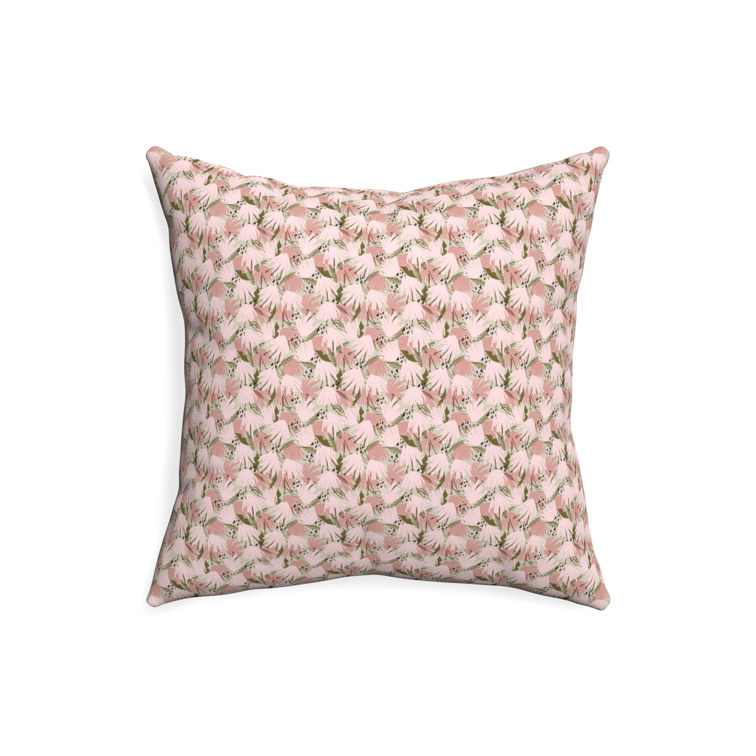 20-square eden pink custom pink floralpillow with none on white background