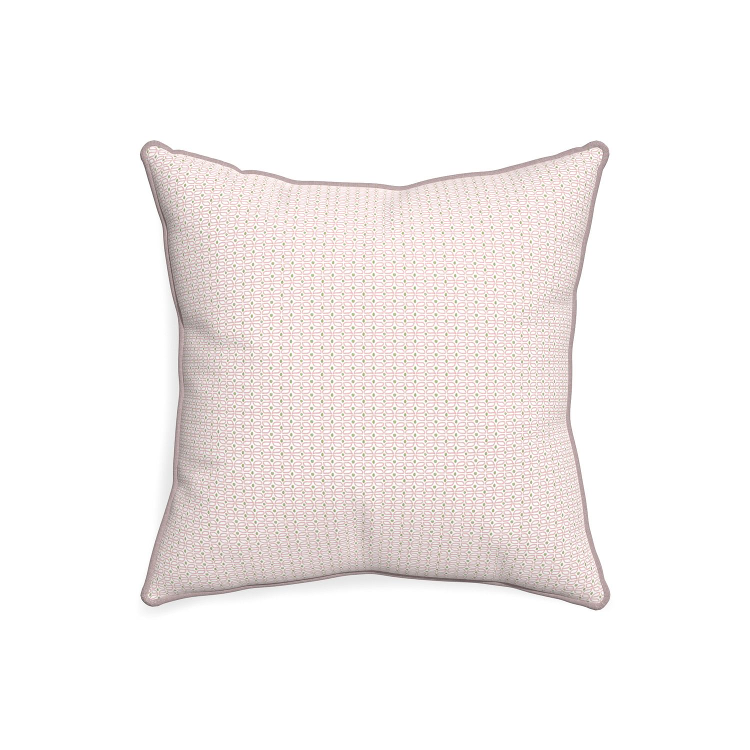 20-square loomi pink custom pink geometricpillow with orchid piping on white background