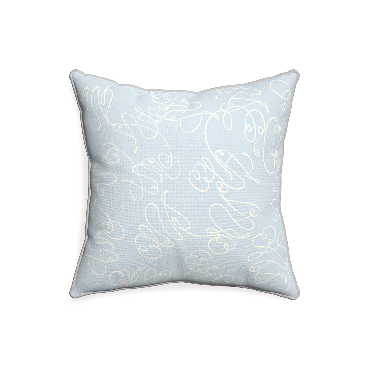 20-square mirabella custom powder blue abstractpillow with pebble piping on white background