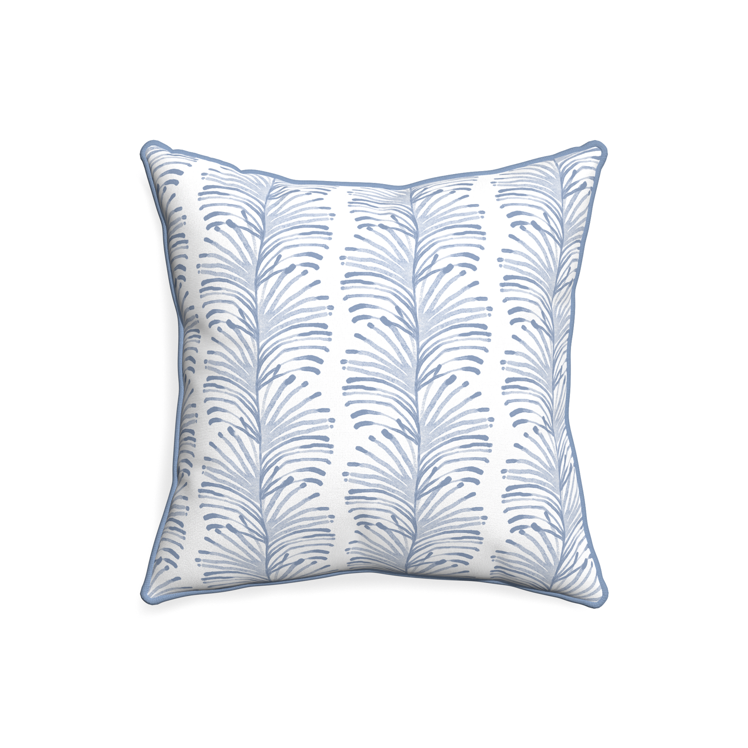 20-square emma sky custom sky blue botanical stripepillow with sky piping on white background