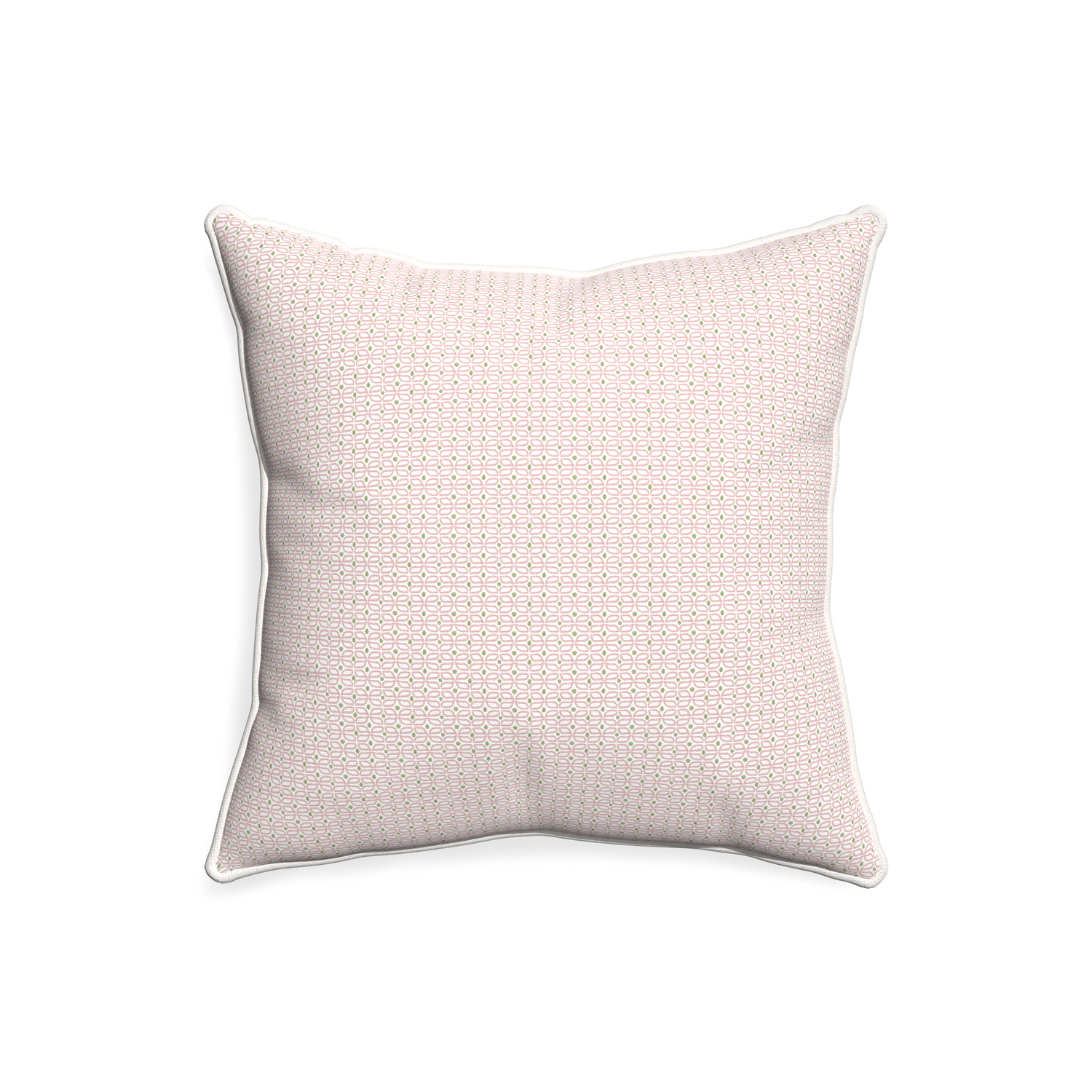 20-square loomi pink custom pink geometricpillow with snow piping on white background