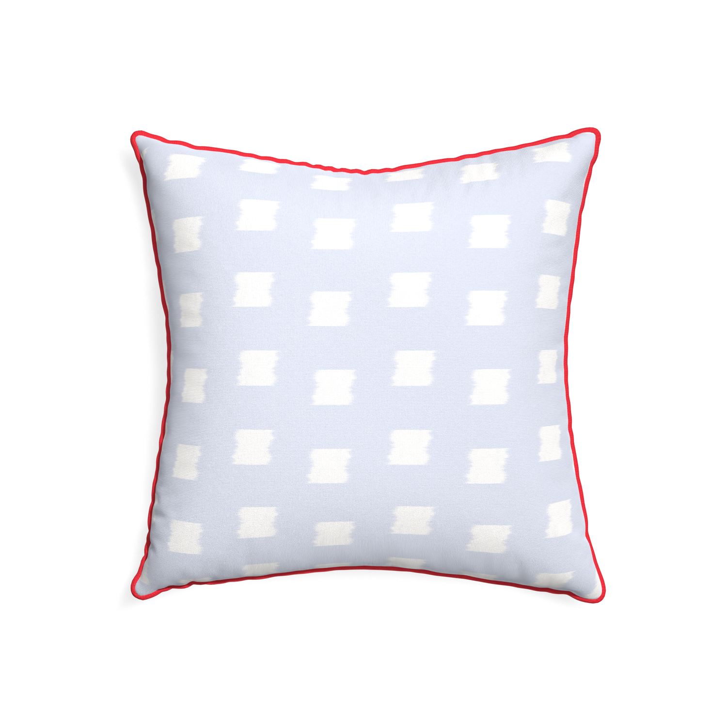 22-square denton custom sky blue patternpillow with cherry piping on white background