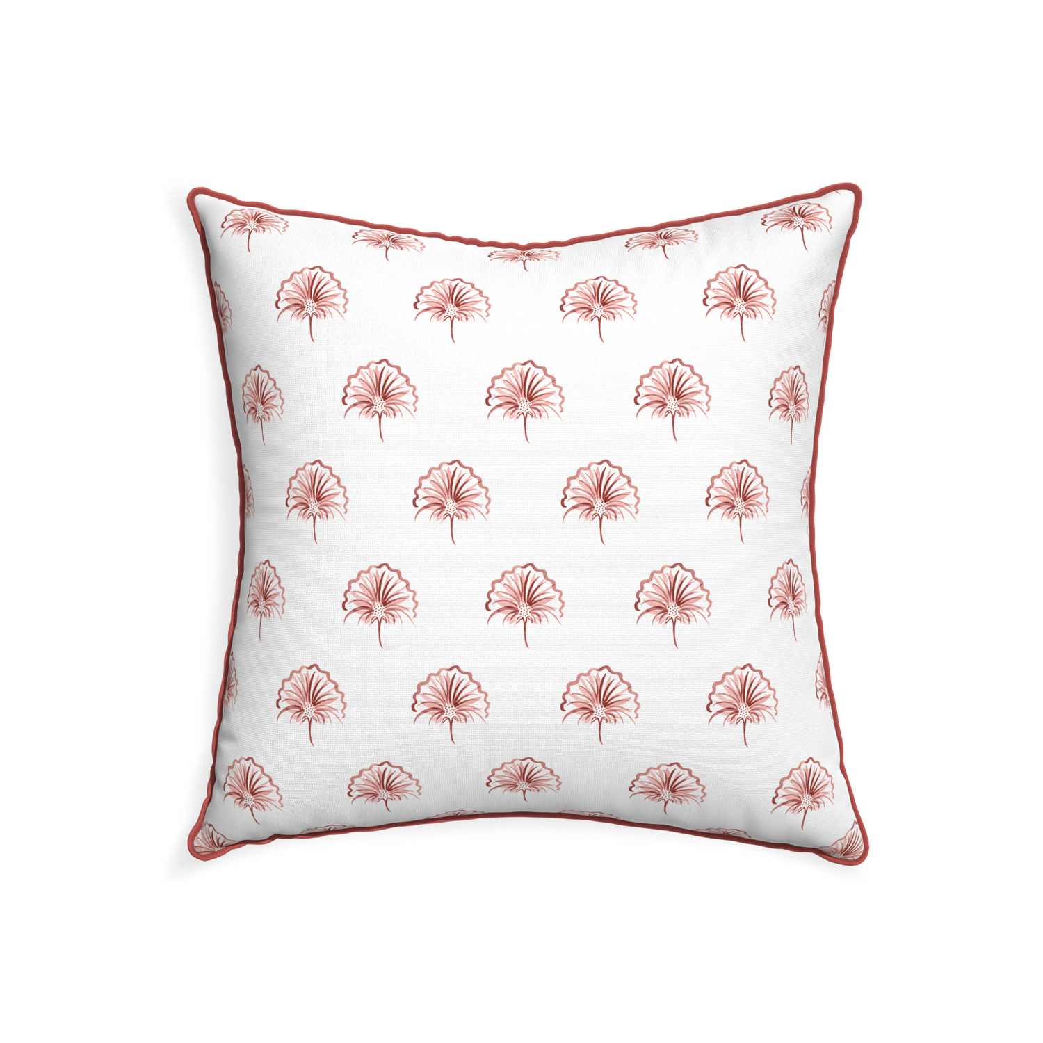 22-square penelope rose custom floral pinkpillow with c piping on white background