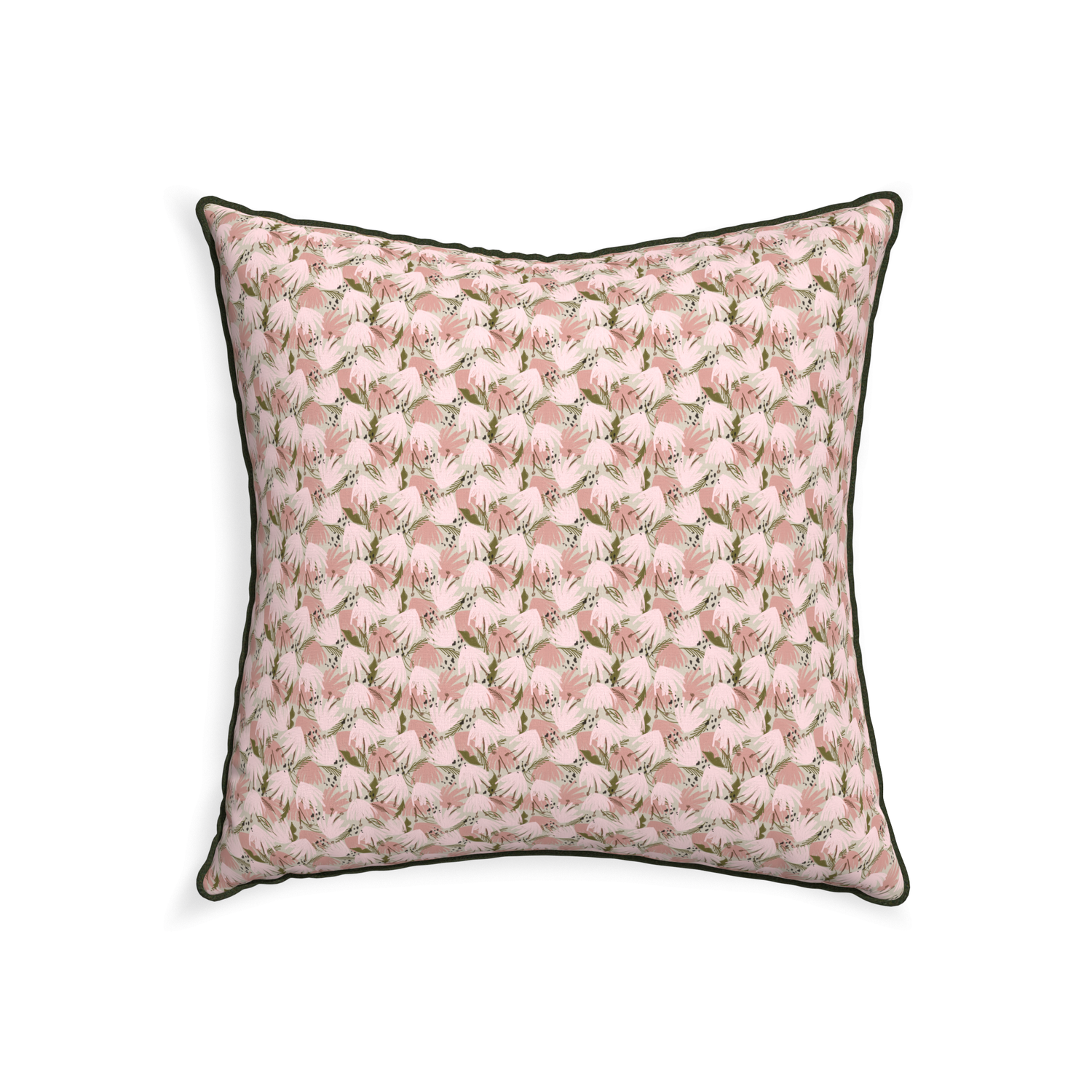 22-square eden pink custom pink floralpillow with f piping on white background