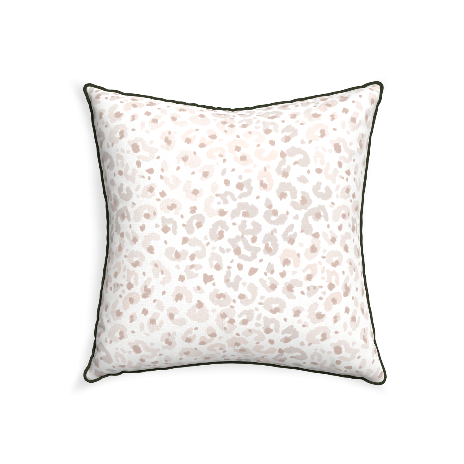 22-square rosie custom beige animal printpillow with f piping on white background