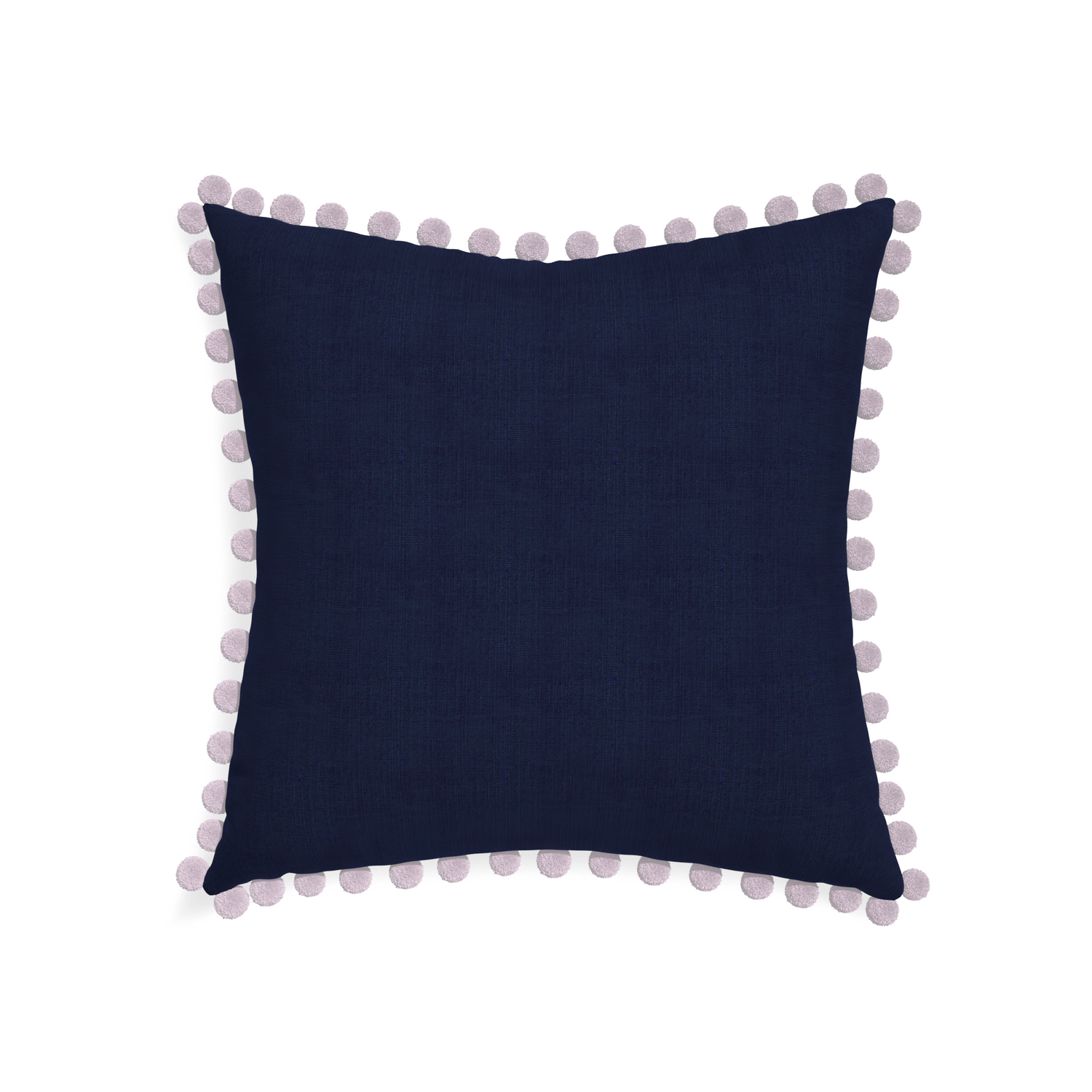 22-square midnight custom navy bluepillow with l on white background