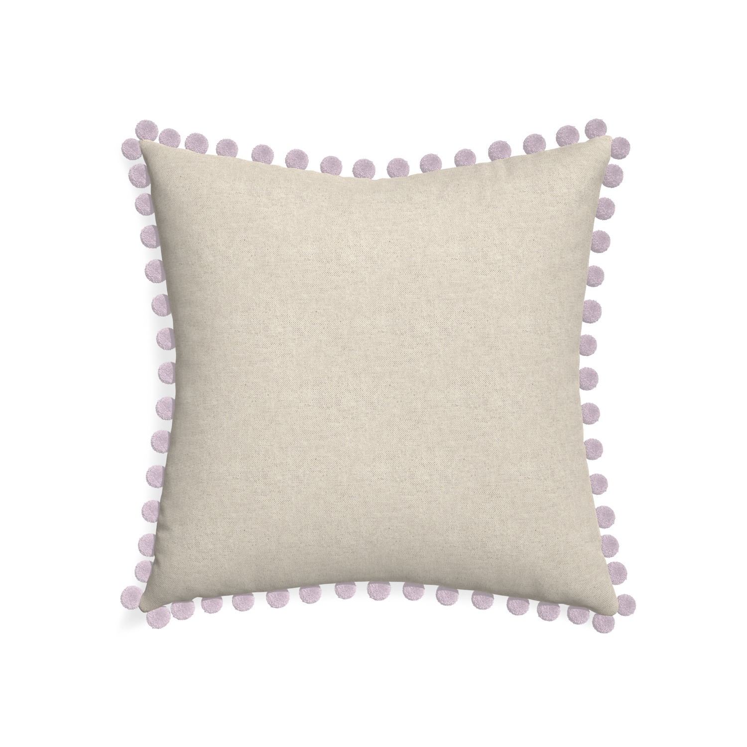 22-square oat custom light brownpillow with l on white background