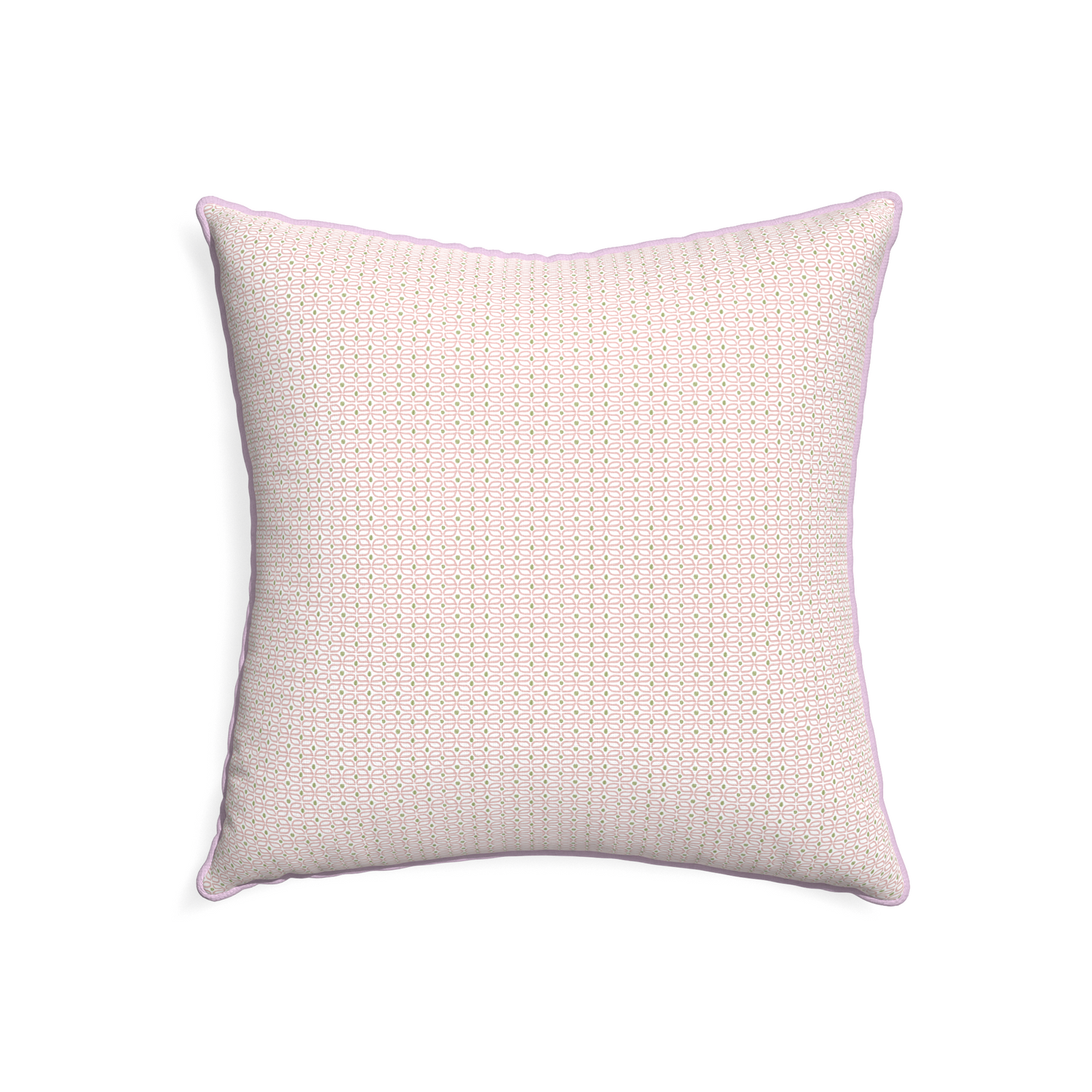 22-square loomi pink custom pink geometricpillow with l piping on white background
