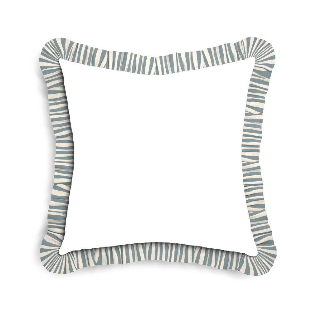 22-square matilda custom pillow with l on white background