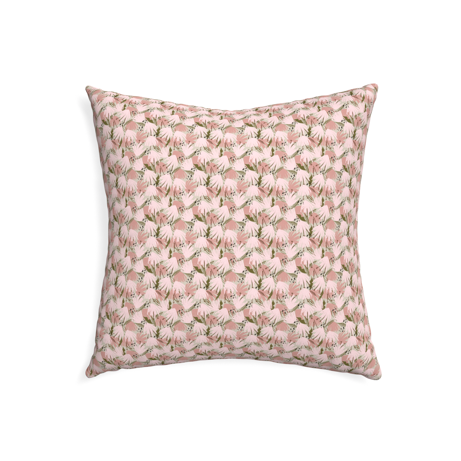 22-square eden pink custom pink floralpillow with none on white background