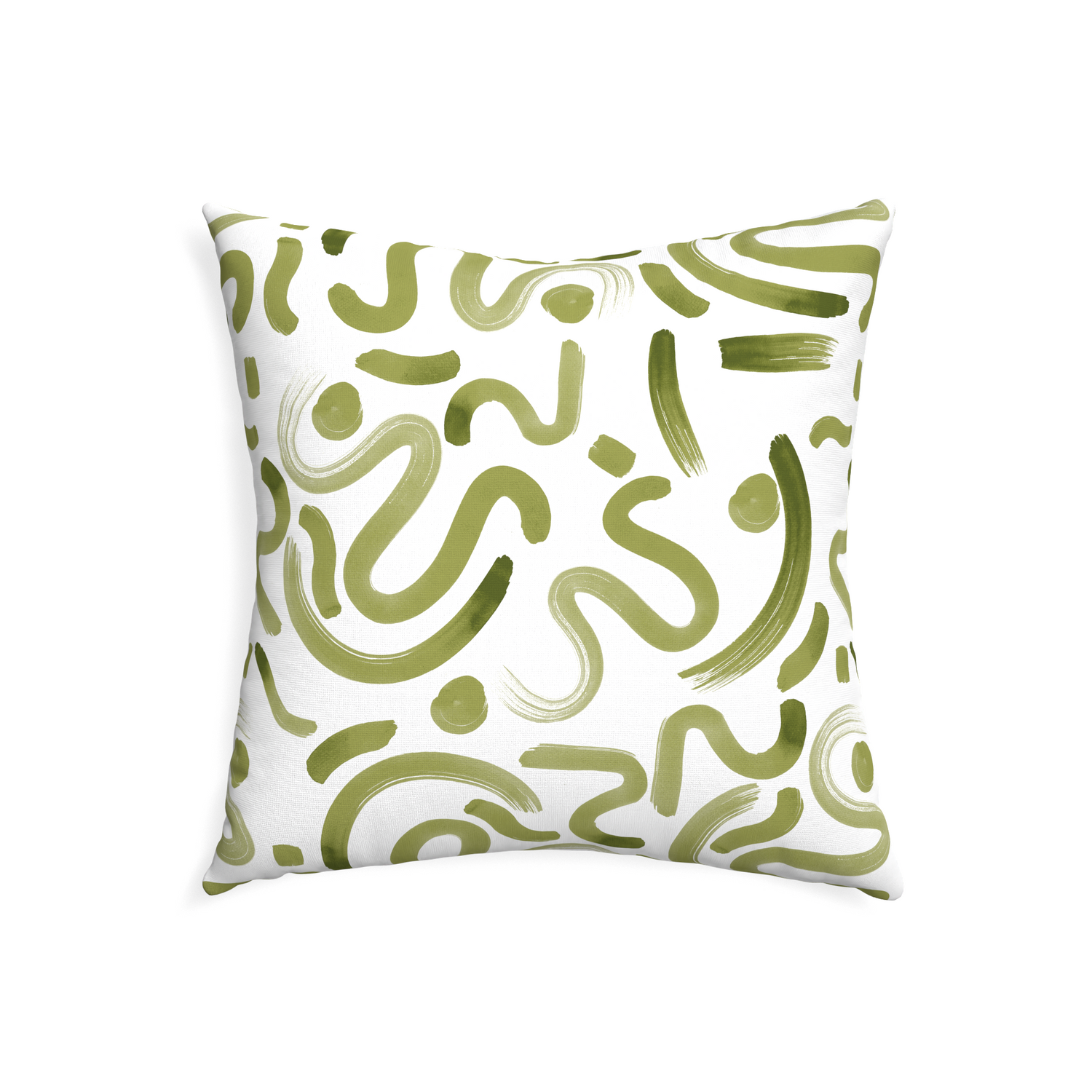22-square hockney moss custom moss greenpillow with none on white background