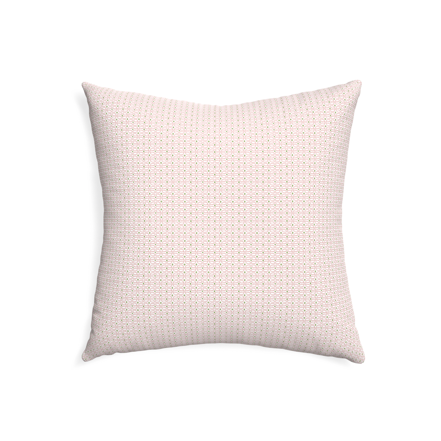 22-square loomi pink custom pink geometricpillow with none on white background
