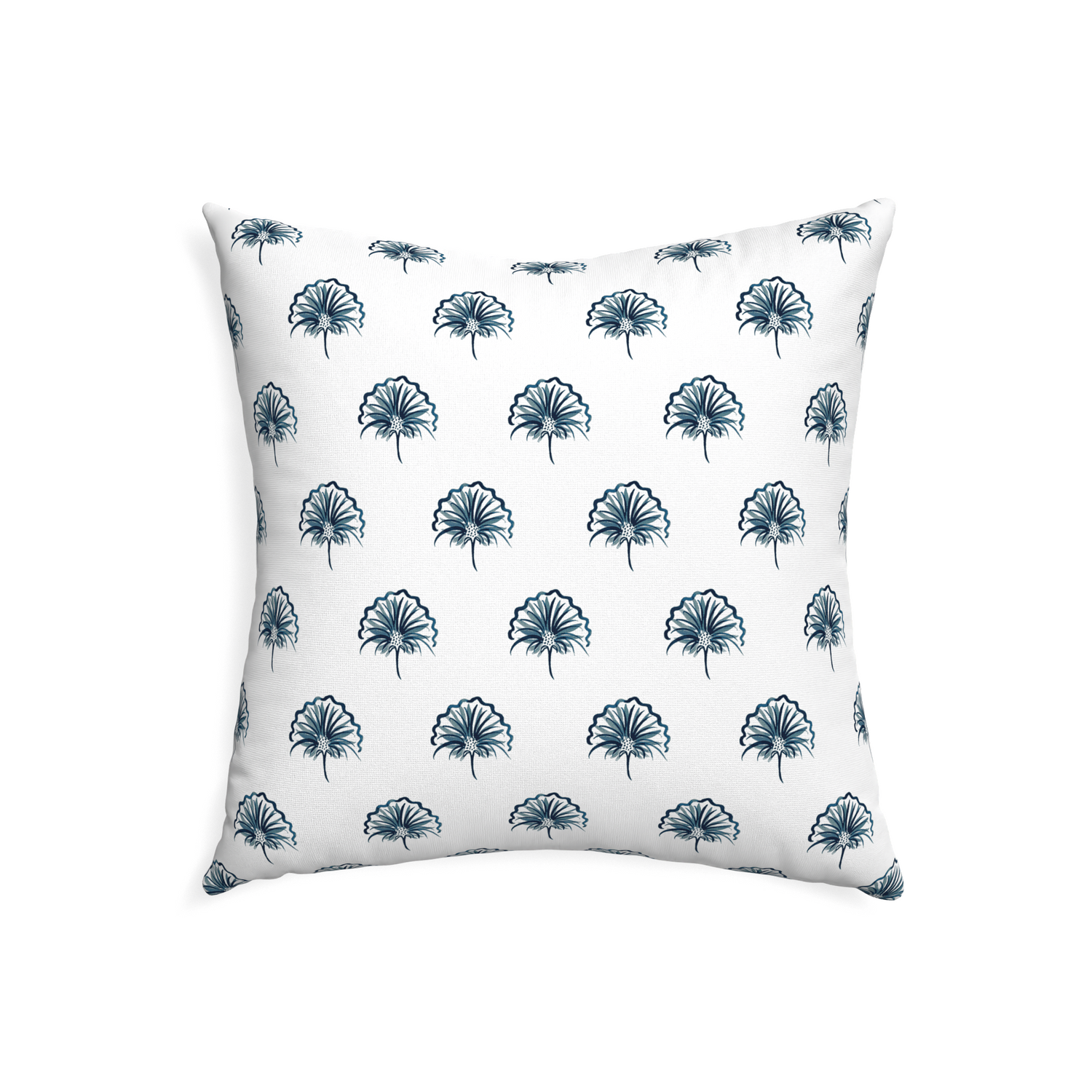 22-square penelope midnight custom floral navypillow with none on white background