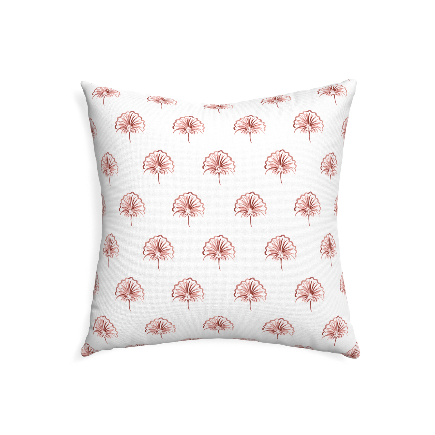 22-square penelope rose custom floral pinkpillow with none on white background