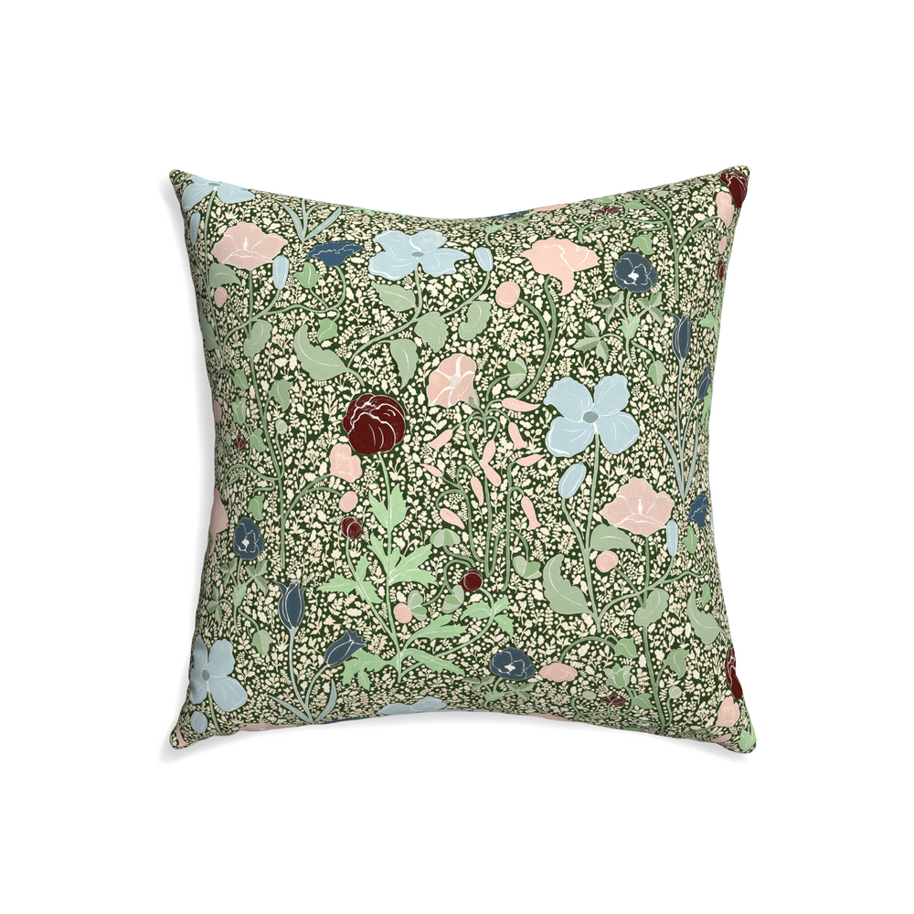 22-square matilda custom pillow with n on white background