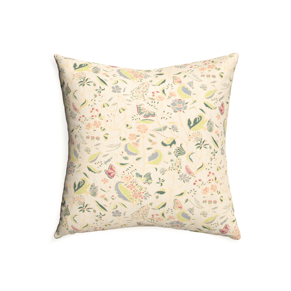 22-square gemma pear custom pillow with n on white background