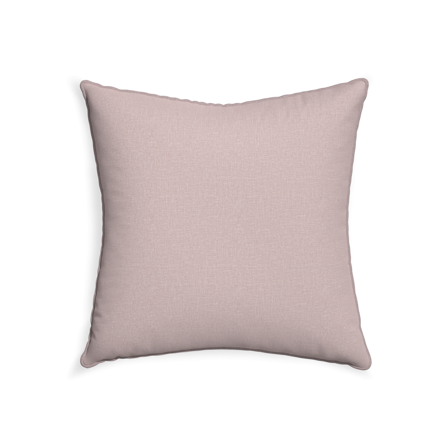 22-square orchid custom mauve pinkpillow with orchid piping on white background