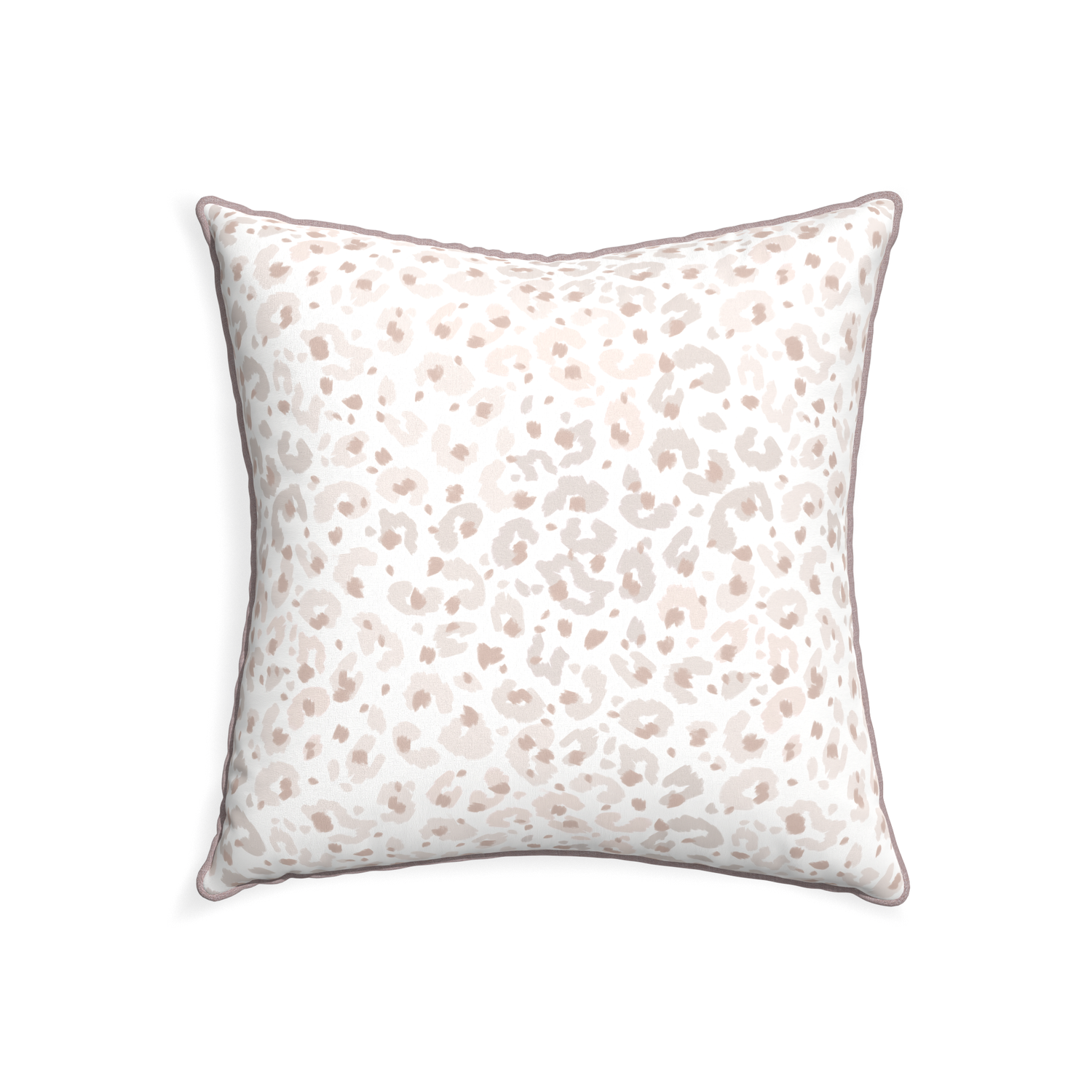 22-square rosie custom beige animal printpillow with orchid piping on white background