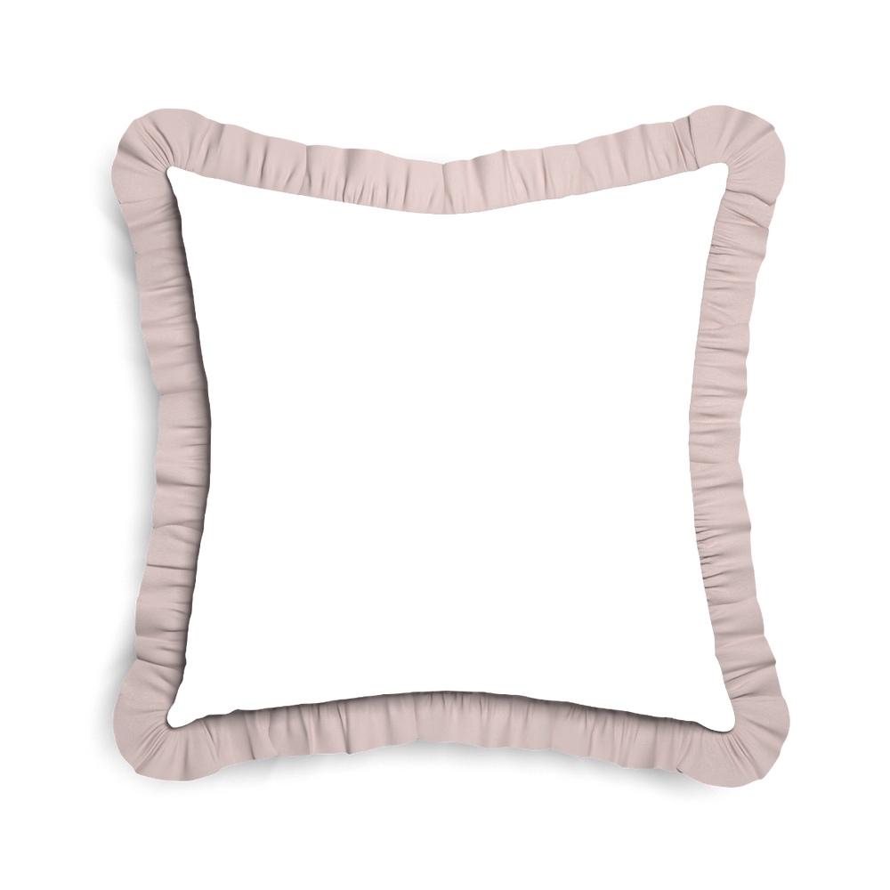 22-square gemma pear custom pillow with o on white background