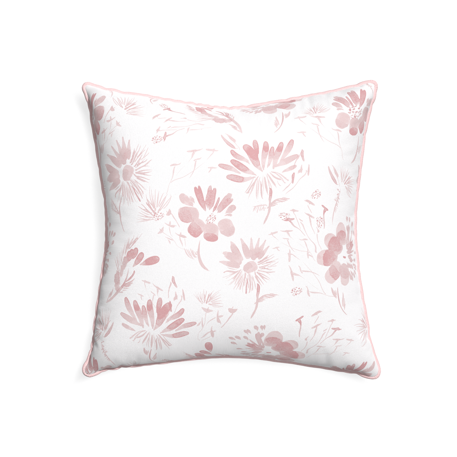 22-square blake custom pink floralpillow with petal piping on white background